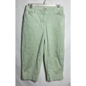 st johns bay Stretch Capri Size 8 Green